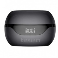 KIESLECT AURICULARES INALAMBRICOS EARBUDS OPEN NEGROS APP GRATUITA TRADUCTOR IA