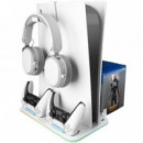 MARS GAMING SOPORTE MULTIFUNCION RGB PARA PS5 MPS5-B2/ BLANCO