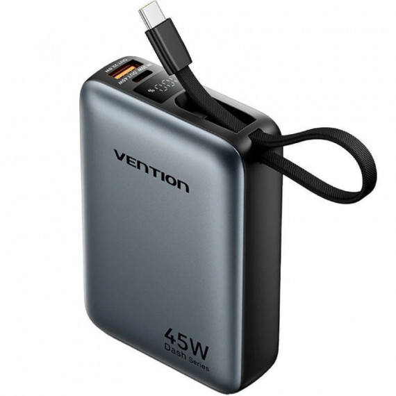 VENTION POWERBANK FHGH0 20.000MAH / 45W/ GRIS Incluye Cable USB Tipo-C