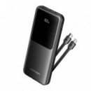 VENTION POWERBANK FHOB010.000MAH / 22.5W/ NEGRA Incluye Cable USB Tipo-C y Lightning