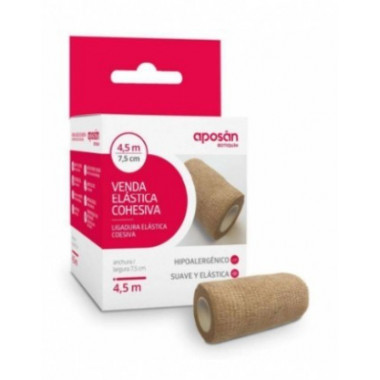 VENDA ELASTICA COHESIVA APOSAN BOTIQUIN 1 UNIDAD 4,5 M X 7,5 CM