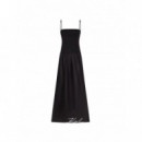 KARL LAGERFELD - Signature Woven Maxi Dress - 999 - B3W46023/999