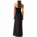 KARL LAGERFELD - Signature Woven Maxi Dress - 999 - B3W46023/999