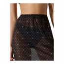 KARL LAGERFELD - Kl Polka Dot Mesh Pareo - B32 - B3W46021/B32