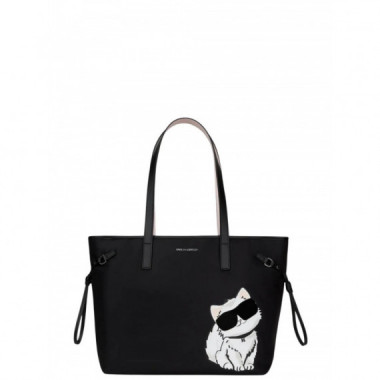 KARL LAGERFELD - ikon big choupette nylon tote - 999 - B3W30350/999