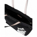 KARL LAGERFELD - ikon big choupette nylon tote - 999 - B3W30350/999