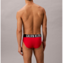 Bañador slip Calvin Klein rojo cintura elástica