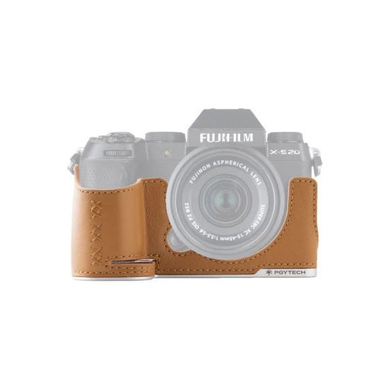 PGYTECH Funda de Cuero Marron para Fuji X-S20