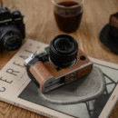 PGYTECH Funda de Cuero Marron para Fuji X-S20