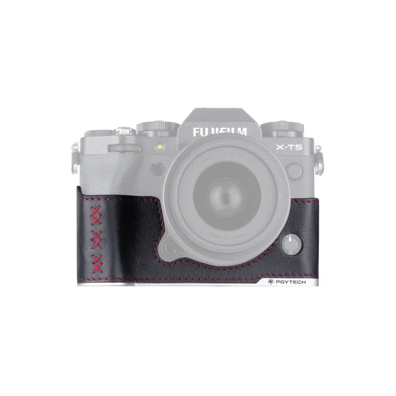 PGYTECH Funda de Cuero Negro para Fuji X-T5