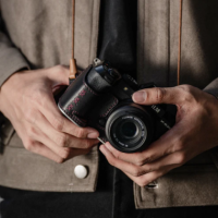 PGYTECH Funda de Cuero Negro para Fuji X-T5