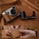 PGYTECH Funda de Cuero Negro para Fuji X-T5