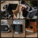 PGYTECH Funda de Cuero Negro para Fuji X-T5