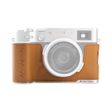 PGYTECH Funda de Cuero Marron para Fuji X100VI