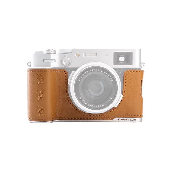 PGYTECH Funda de Cuero Marron para Fuji X100VI