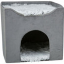 TRIXIE Cueva Harvey Gris, Blanco y Negro 38X38X38 Cm