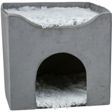 TRIXIE Cueva Harvey Gris, Blanco y Negro 38X38X38 Cm