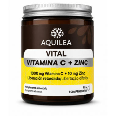 AQUILEA VITALS VITAMINA C + ZINC 90 COMPRIMIDOS