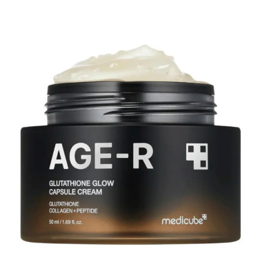 Age-r Glutathione Glow Capsule Cream
crema Iluminadora Efecto Glass Skin  MEDICUBE