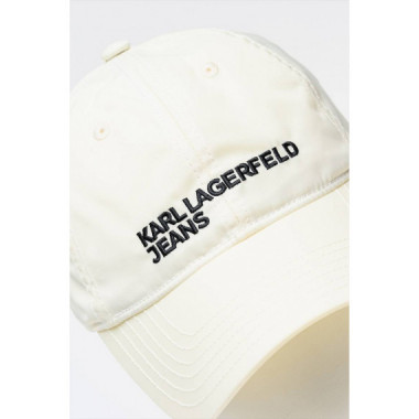 Klj Lace Up Nylon Cap White  KARL LAGERFELD