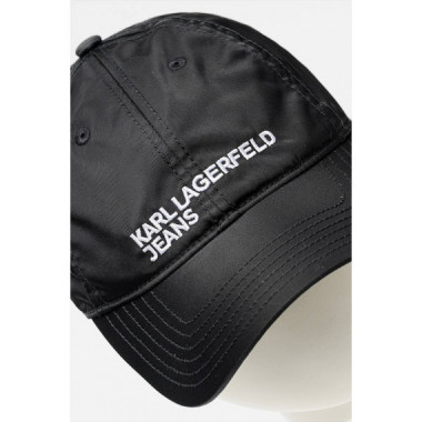 Klj Lace Up Nylon Cap Black  KARL LAGERFELD