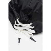 Klj Lace Up Nylon Cap Black  KARL LAGERFELD