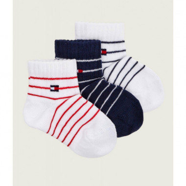 Th Baby Sock 3P Giftbox Breton Sand  TOMMY HILFIGER