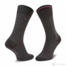 Th Men Small Stripe Sock 2P Anthrac  TOMMY HILFIGER