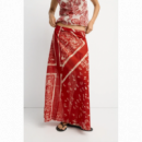 Falda ESE O ESE Volterra Burgundy Paisley