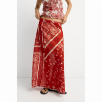 Falda ESE O ESE Volterra Burgundy Paisley