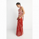 Falda ESE O ESE Volterra Burgundy Paisley
