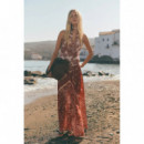 Falda ESE O ESE Volterra Burgundy Paisley