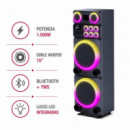 ALTAVOZ LARRYHOUSE SERIE CALI 2X15" 1.500W CON 2 MICROFONOS LARRYHOUSE