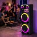 ALTAVOZ LARRYHOUSE SERIE CALI 2X15" 1.500W CON 2 MICROFONOS LARRYHOUSE