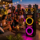 ALTAVOZ LARRYHOUSE SERIE CORO 2X10" 1.000W CON 2 MICROFONOS