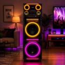 ALTAVOZ LARRYHOUSE SERIE CORO 2X10" 1.000W CON 2 MICROFONOS
