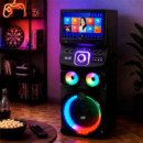 ALTAVOZ LARRYHOUSE SERIE BAYAMON 12" 1.000W CON 2 MICROFONOS CON PANTALLA