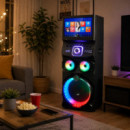ALTAVOZ LARRYHOUSE SERIE BAYAMON 12" 1.000W CON 2 MICROFONOS CON PANTALLA