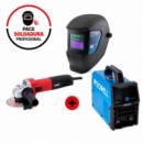 Pack Soldador 200 Amp + Radial 750W + Pantalla Soldar SOWELL