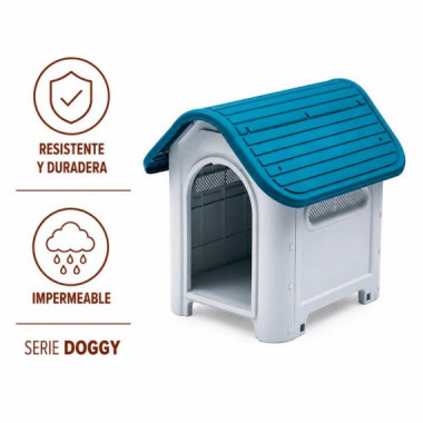 Caseta de Perro Plastica Serie Doggy DONNA GARDEN 75X59X66 Cm