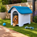 Caseta de Perro Plastica Serie Doggy DONNA GARDEN 75X59X66 Cm