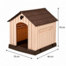 Caseta de Perro Plastica Serie Lucky DONNA GARDEN 66X70X70 Cm