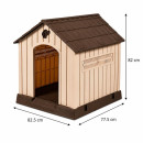 Caseta de Perro Plastica Serie Lucky DONNA GARDEN 77.5X82.5X82 Cm