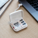 PGYTECH Estuche Lector Sd/micro Sd High Speed Blanco