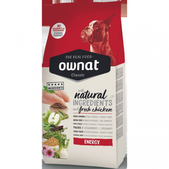 OWNAT perro adulto classic energy 12 kg