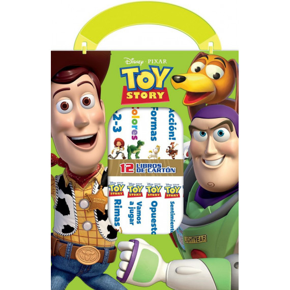 DISNEY PIXAR: TOY STORY - MI PRIMERA BIBLIOTECA - 12 LIBROS DE CARTON - PI KIDS