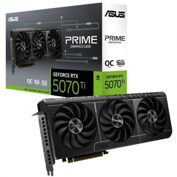 Tarjeta de Video ASUS PRIME GeForce RTX 5070 Ti OC Edition 16GB GDDR7
