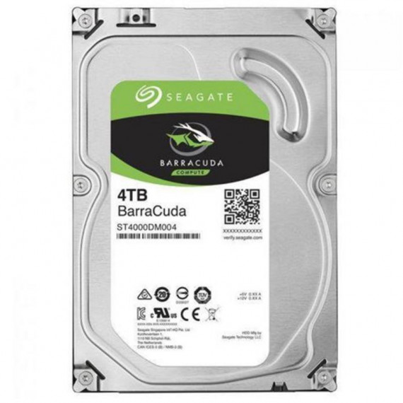 Disco Duro Interno Seagate BarraCuda 4TB (3.5", SATA III, 5400 RPM) (ST4000DM004)