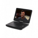 Reproductor DVD Portátil DENVER MT-1097, 10", Batería Integrada, Compatible con Coche