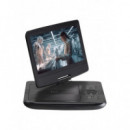 Reproductor DVD Portátil DENVER MT-1097, 10", Batería Integrada, Compatible con Coche